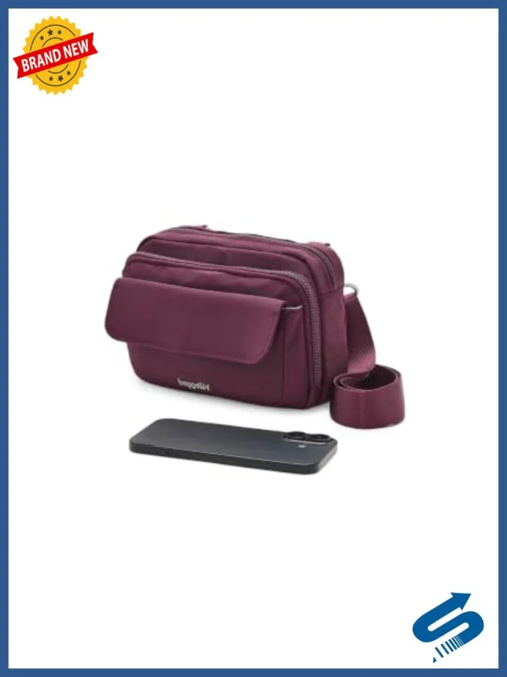 Lightweight Nylon RFID Crossbody Bag Convertible Waist Pack Travel Purse